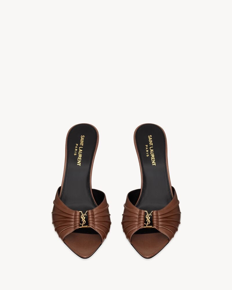 BABYLONE MULES IN SMOOTH LEATHER