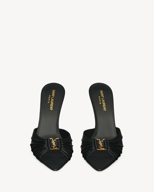 BABYLONE MULES IN SMOOTH LEATHER