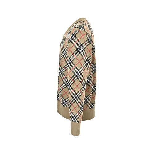 Burberry Argyle Knit Cardigan